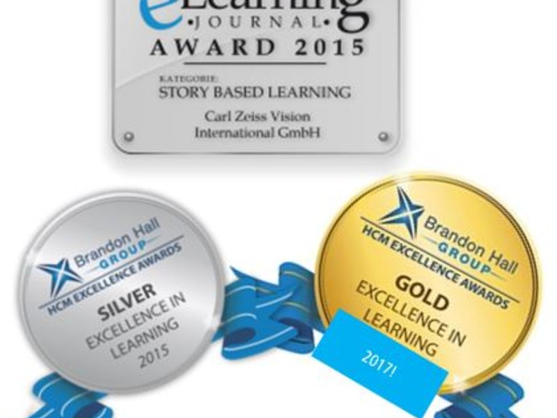 ZEISS E-learning wint Brandon Hall Gold Award 2017