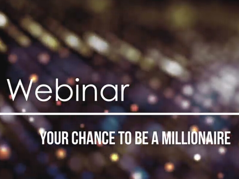 Webinar mark'ennovy: your chance to be a millionaire