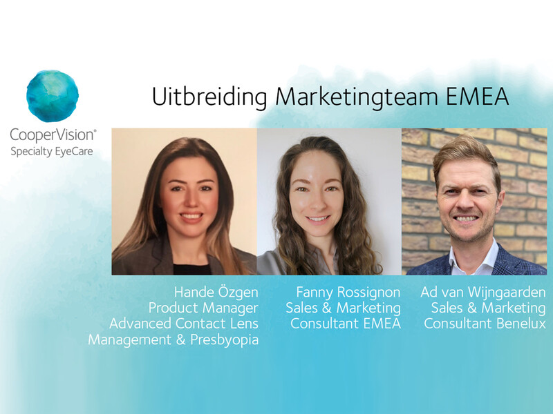 Marketingteam EMEA van CooperVision SEC uitgebreid