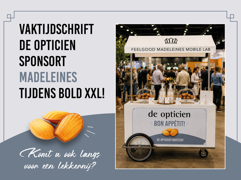 De Opticien sponsort madeleines tijdens BOLD XXL