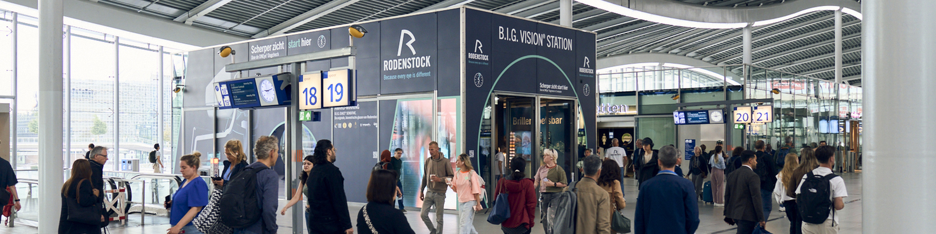 Rodenstock brengt biometrisch zien naar Utrecht Centraal